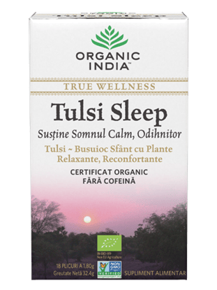 Immagine di ORGANIC INDIA Ceai Tulsi Sleep | Pentru Somn, Calm, Odihnitor