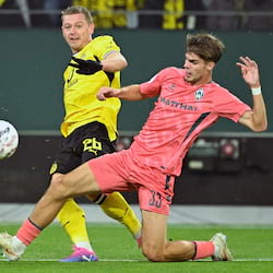 F&uuml;llkrug-Doppelpack und Sabitzers Geniestreich: BVB besiegt Werder Bremen sp&auml;t