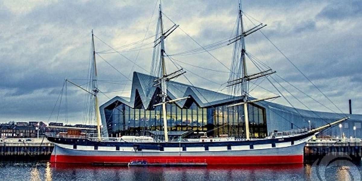 Riverside Museum And The Tall Ship Glasgow United Kingdom