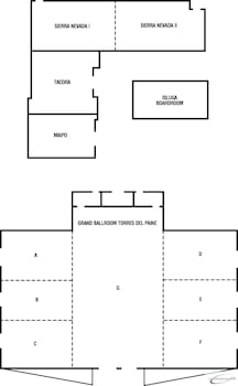 Salon A, B, C, D, E and F (each)