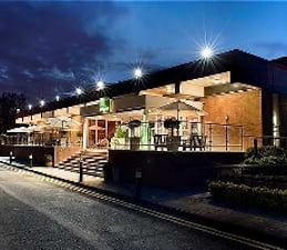 Hotel Exterior At Night