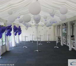 Reception in Winter Marquee