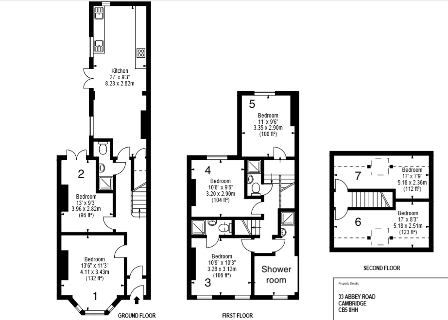 3 Bed Student House Cambridge